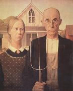 Grant Wood American Gothic (nn03) china oil painting reproduction